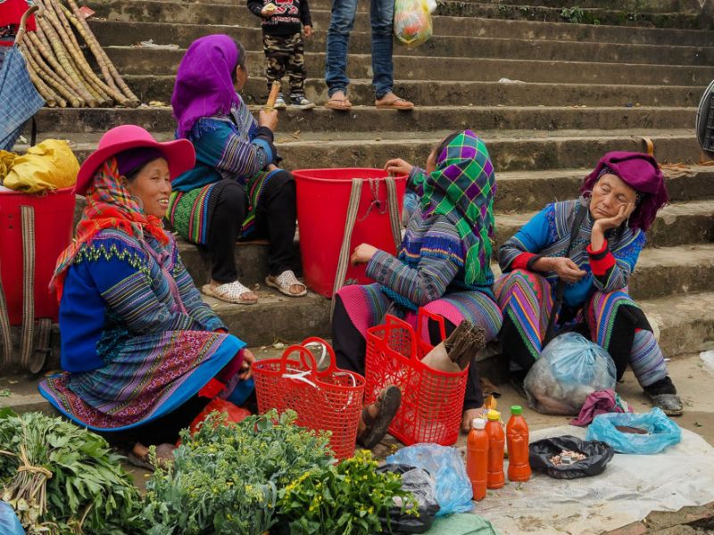 Marché Bac Ha Sapa nord vietnam