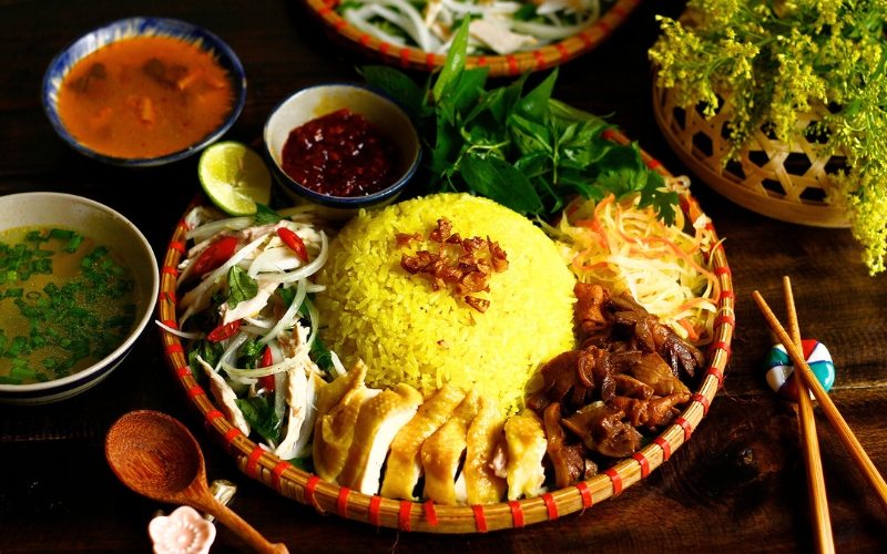 Riz au poulet (Com ga Hôi An)