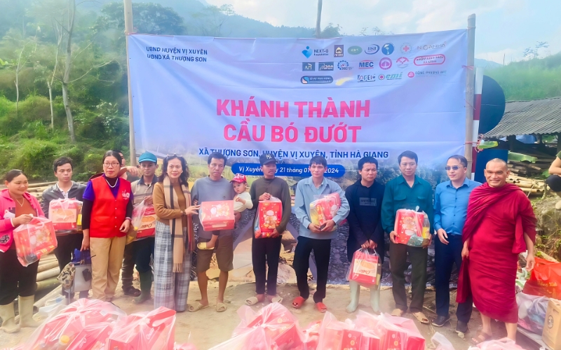 Einweihung von zwei Wohnbrücken in Ha Giang, 20.-21.01.2024