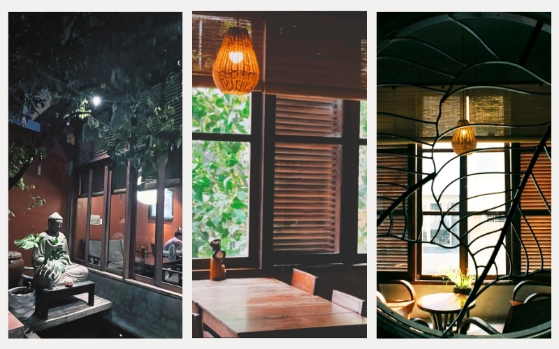 Here & Now Vegetarian offre une ambiance chaleureuse à ses convives