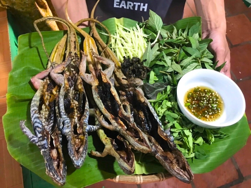Plats à base de dông (lézard des sables)